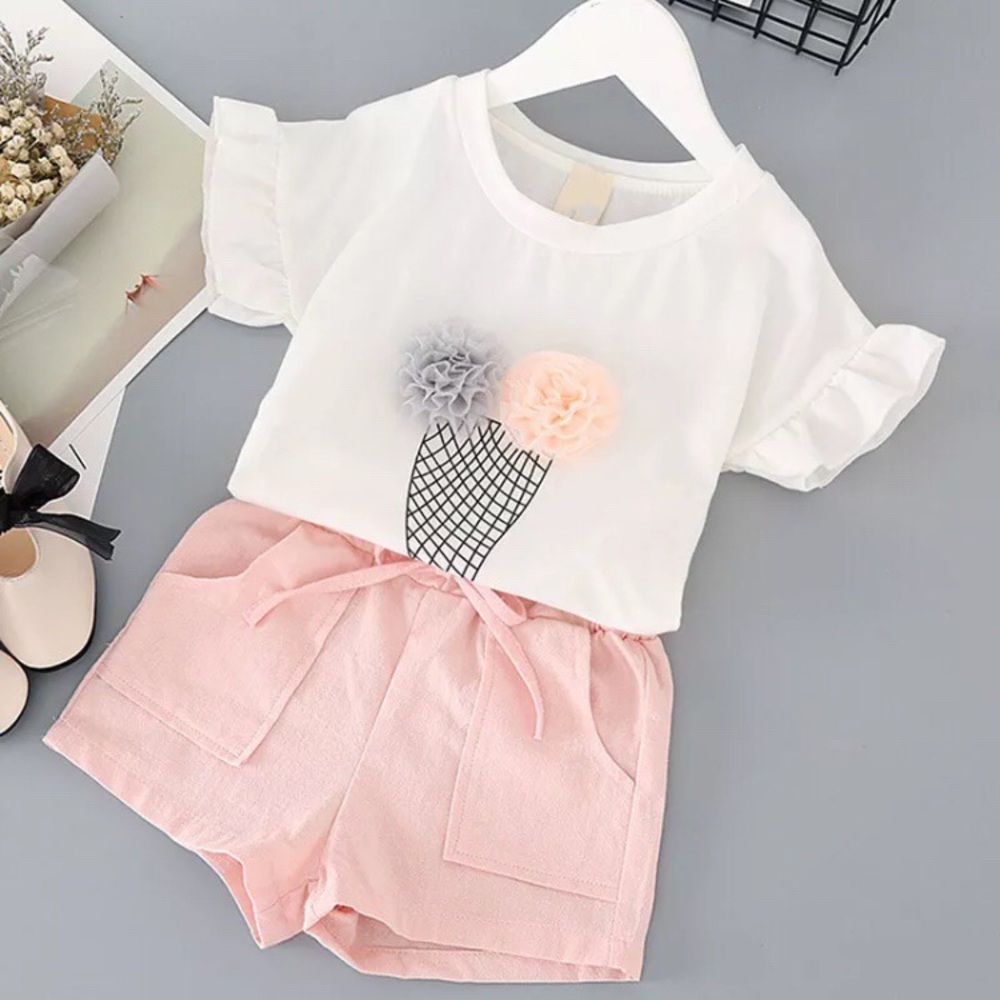 Girls short and shirt outfit